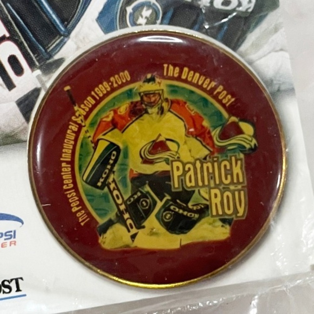 🔮 5/$25 Vintage NHL Colorado Avalanche Patrick Roy 1999-2000 Hockey Pin